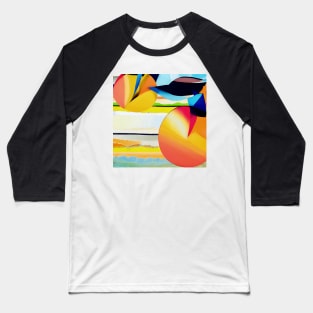 Stylized Valencia Oranges Baseball T-Shirt